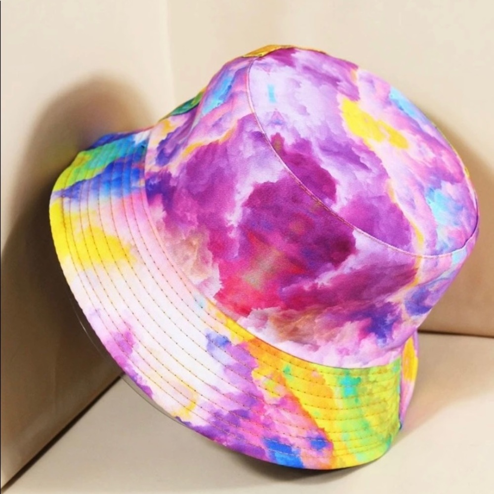 Tie-dyed Print Multi Colored Bucket Hat